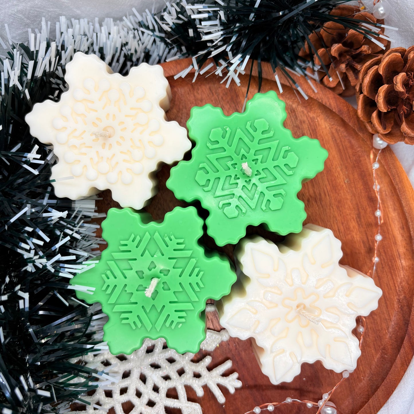 Bougie flocon Design aléatoire